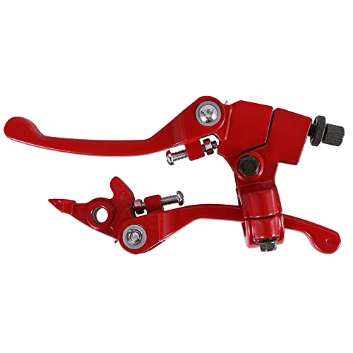 Stylemafia Red Folding Aluminum Clutch Brake Lever Compatible With 22Mm 7/8 Inch Handlebar 110Cc 125Cc 140Cc Ttr 125Cc Ssr Xmotos Apollo 125 Pit Dirt Bike Motorcycle thumb #1