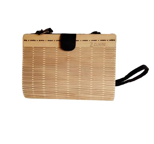 Zukini Designs Handcrafted Wooden Clutch for Women (B0CW1RGDM8) Amazon Price History, Amazon Price Tracker