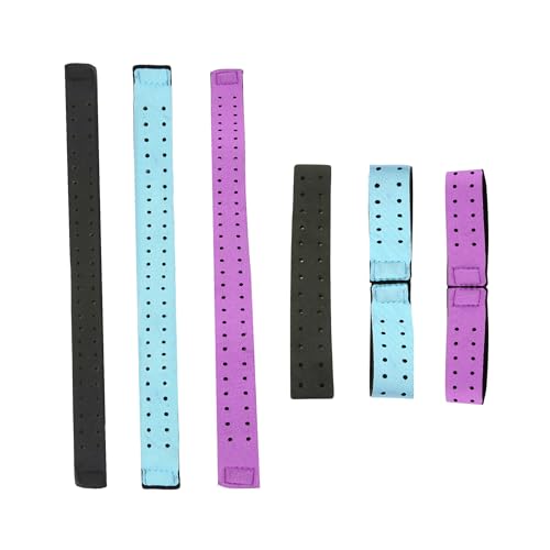 YCeru 6 Pcs Heart Rate Monitor Band Replacement Soft Heart Rate Strap Adjustable Armband Straps Compatible with OTF (3Pcs 0.8 x 13.7 Inch+3Pcs 0.8 x 7 Inch)