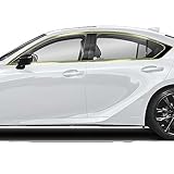 BOGAR TECH DESIGNS Side Window Chrome Delete Sticker Decal Vinyl Film Replacement Compatible with Lexus is 2021-2025, Gloss Black