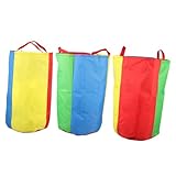 ifundom 3 Stück Bunte Sackhüpfen Säcke für Strapazierfähige Outdoor spielzeugbeutel für...