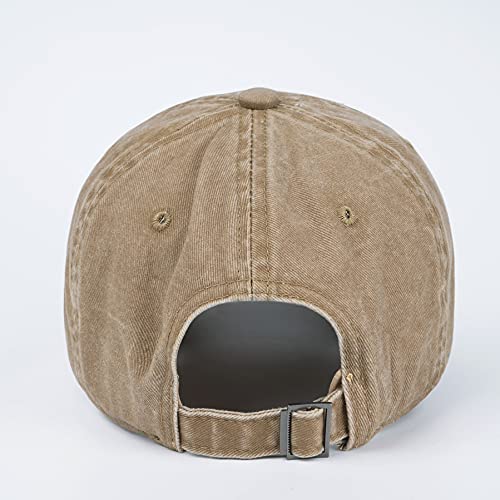 Image of LANGZHEN Unisex Baseball Cap 100% Cotton Fits Men Women Washed Denim Adjustable Dad Hat