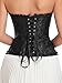 Ebinbum Corset Tops for Women Black Women's Lace Up Boned Overbust Waist Cincher Bustier Lingerie Bodyshaper Top Bodysuit XXL