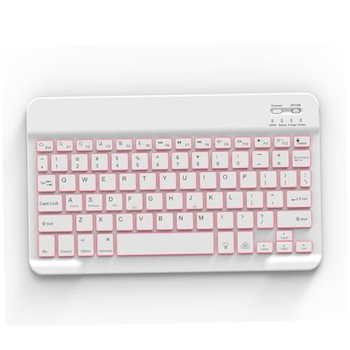 Teclado inalámbrico portátil retroiluminado multil dispositivo computadora 4