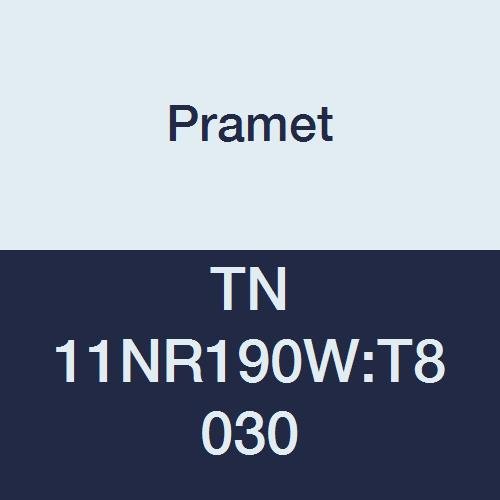 TN 11NR190W:T8030 Carbide Multi-Material (P30,M25,K30) Indexable Internal Threading Insert, Whitworth 55 Degree, TPI 19, 3" Cutting Edges, PVD, Use SER/L Tool Holder, Gold (Pack of 5)