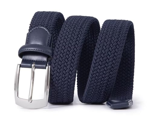Image of Fabio Valenti Canvas Elastic Fabric Woven Stretch Braided Belts for Men Women Junior with Multicolored /Full Sizes