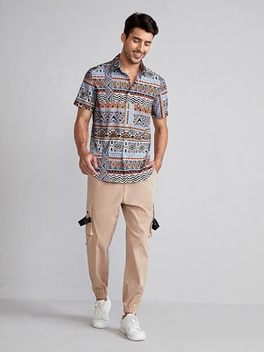 Image of Polly Cotton Solid Half Sleeve Shirt for Men