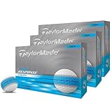 テーラーメイド(TAYLOR MADE) TMJ25 Tour Resp Stripe NEON BLU JPN dz ツアーレスポンス ストライプ ネオン ブルー ゴルフボール ホワイト ブルー (× 3)