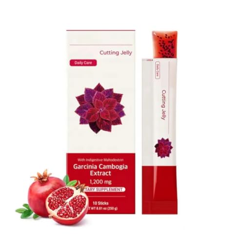 Cutting Jelly - Korean Jelly Stick Combo with Cambogia Garcinia Extract Collagen Daily Digestive Support and Wellness Jelly Sticks