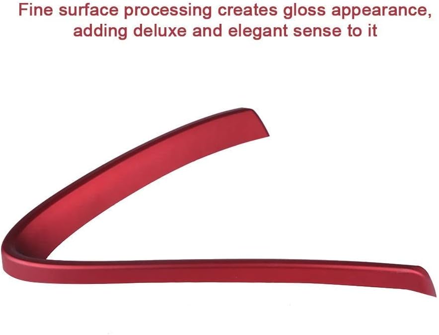 Front Grill Decoration Frame Cover Trim for Alfa Romeo Stelvio ​2017 2018 2019 2020, Front Grille Outline Car Decoration Accessories (V Shape)