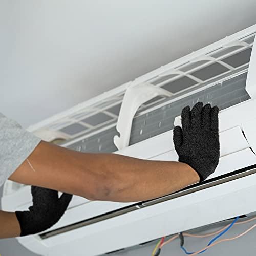 Bencailor 4 Pairs Microfiber Dusting Gloves Washable Reusable Cleaning Gloves Mittens for Plants House Cleaning Car Blinds - Thumbnail 5