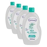 Nenuco Agua de Colonia, Fragancia Original, con Menos Alcohol, 500 ml (Paquete de 4)