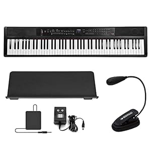 Artesia PE-88 draagbare digitale piano zwart + keepdrum muzieklamp