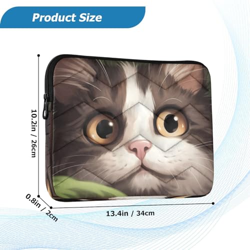 Funda para portátil Big Eyes Cat 13-14 pulgadas miniatura 3