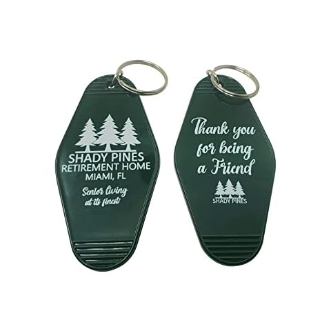 Shady Pines Key Tag Golden Girls Gift Golden Girls Keychain Shady Pines Key chain Key Tag Cover