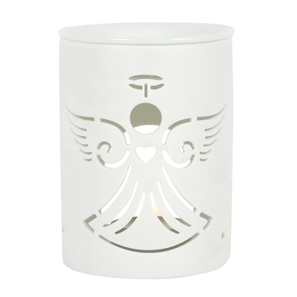 White Matte Cut Out Oil Burner
