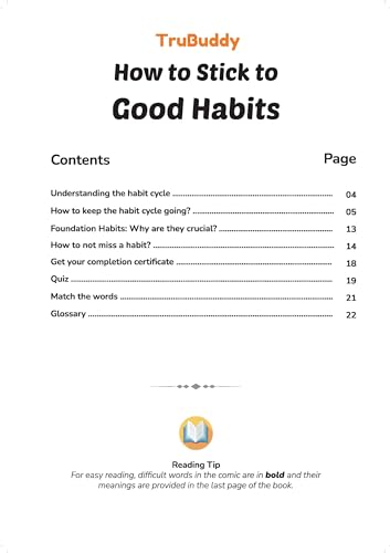 Image of TruBuddy Comics: How to Stick to Good Habits (English)