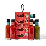 Thoughtfully, Coffret cadeau de sauces piquantes internationales, saveurs d'inspiration internationale, dont mangue habanero portoricaine, sauce piquante mexicaine et plus encore, lot de 4