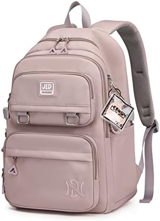 Mochila feminina bolsa escolar impermeável bolsa notebook 15,6 po...