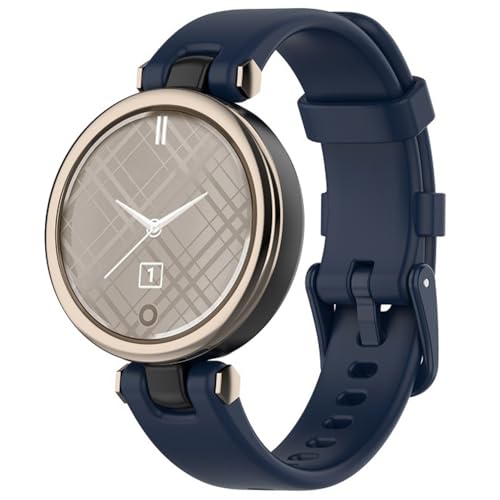 Silicone Watch Strap for Garmin Lily Sport Replacement Bracelet Band for Garmin Lily, Navy, 22mm x 220mm