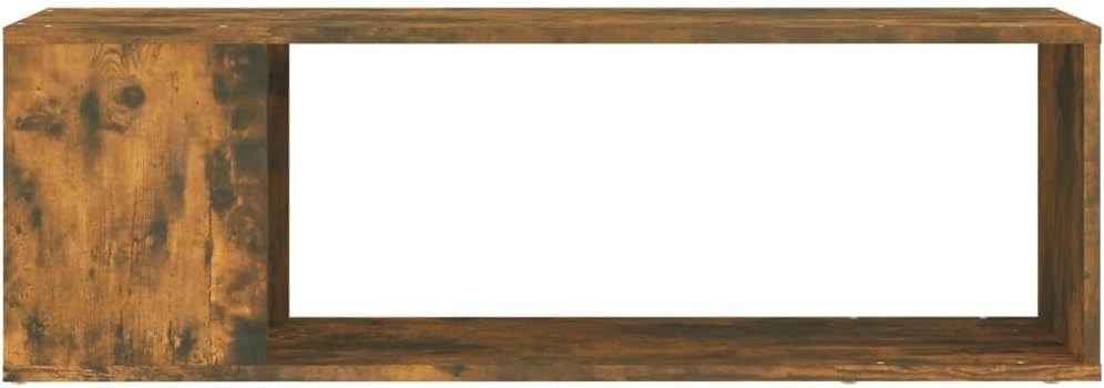 vidaXL TV Cabinet Smoked Oak 39.4x9.4x12.6 Engineered Wood
