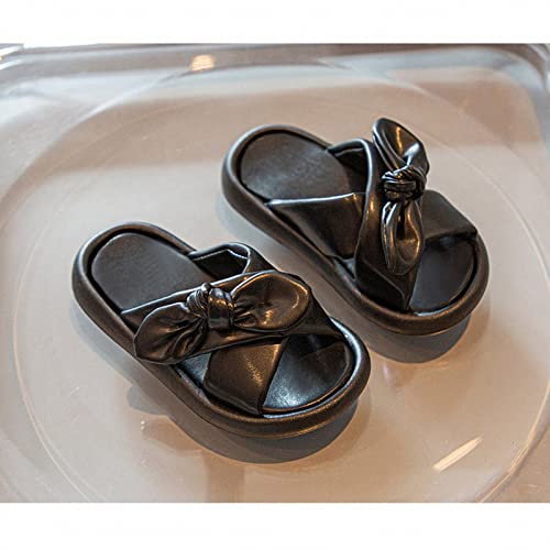 2025 Girl's CrossBand Design Slippers Soft Cute Bow Slippers Cozy Open Toe Home Shoes Comfy Summer Indoor Outdoor Slip2