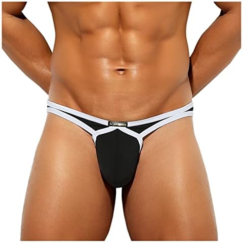 Arjen Kroos Herren String Tanga Männer Unterwäsche Atmungsaktiv Thong Low Rise Slips Weich Unterhose Briefs Cover