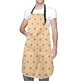 tuotaowenhua Schürzen BIB-Schürze mit verstellbaren Hals für Männer Frauen, geeignet für Wohnküche Kochen Rhombus Geometrisch 6