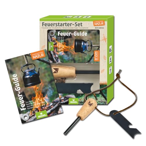 Moses. Expedition Natur Feuerstarter-Set, Feuerstahl für Outdoor & Survival, Magnesium Firestarter mit Flaschenöffner Sechskantschlüssel &… – Ansicht 1