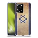 Head Case Designs Israel Israeli Vintage Flags Set 2 Soft Gel Case Compatible with Xiaomi Redmi Note 12 Pro 5G