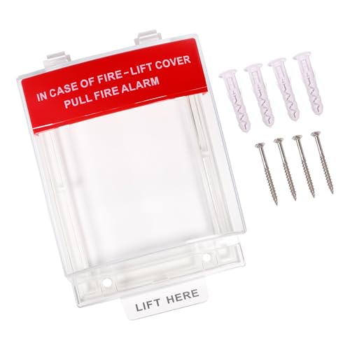 Fire Alarm Protective Cover Manual Call Point Button Protective Guard for Fireproof Switch for Fire Alarm Station Emergency Button Protective