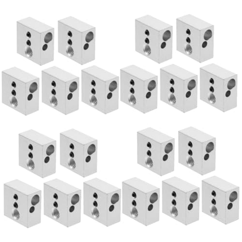TOPPERFUN Accesorios Para Bloque Calefactor Piezas Del Extrusor Reemplazo De Bloque Calefactor Para Impresora 3D Bloque Calefactor Recubierto Accesorios De Impresión 5 piezas x 4