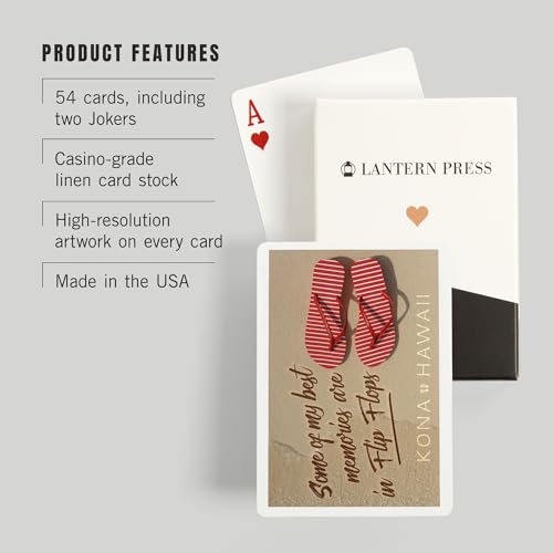 Lantern Press Kona Hawaii Baraja Póker 52 Cartas Adultos miniatura 3