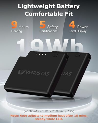 Image of Venustas Heated Socks with Battery for Men Women, Ball-of-Foot Heating