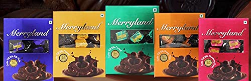 Image of GODKA Merryland Chocolate Box - Center Filled With Orange Flavour Chocolate (60 Pcs In Box, 910 Gm)
