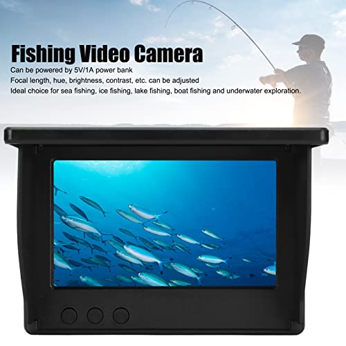 Image of Underwater Fishing Camera Portable Video Fish Finder Underwater Fishing Camera Kit with 4.3in LCD Monitor IP67 Deep for Sea Ice Lake Boat Fishing