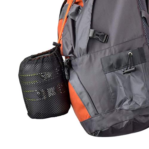 Elk Camping Cookware Stove Set For Outdoor Camping, Hiking, Backpacking And Picnics - Includes Non-Stick Pots, Mini Stove With Storage Case And Mesh Travel Bag - Compact, Lightweight And Portable #TOP6