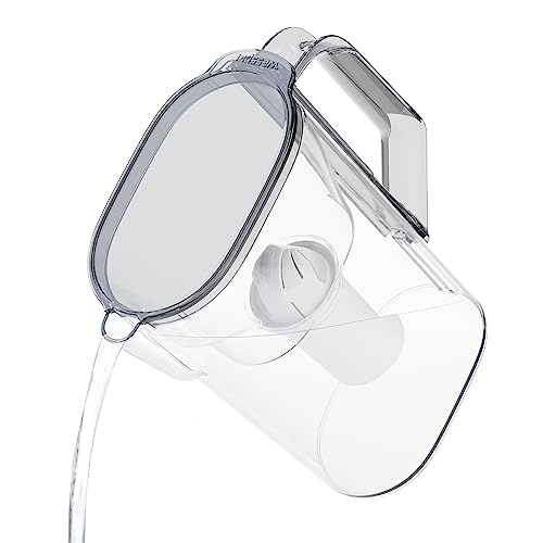 Wessper Carafe Filtrante pour réfrigérateur avec filtre à eau 2,7 L, sans BPA, Pichet avec Cartouche de Filtration d'eau, Compatible avec les Filtres Brita...