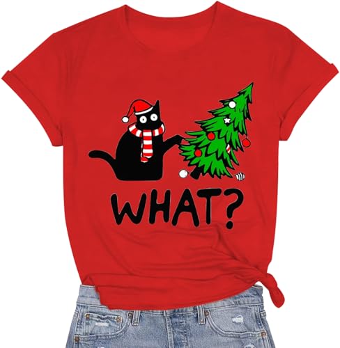 Image of Cat Shirts for Women Butterfly Graphic Tops Dandelion T Shirt Womens Vacation T-Shirt Nature Lover Tee