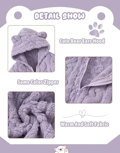 Image of Toddler Fleece Jacket Girls Warm Coats Winter Outerwear 2-6 Years