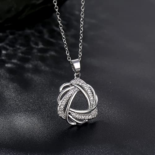 Juego de joyas KnSam con colgante de circonitas para regalar en aniversarios 5