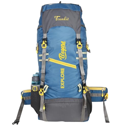 Trunkit Rucksack/Travel bag for men tourist bag backpack for hiking trekking camping Rucksack (65 L, Green)