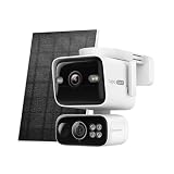 Tapo C675D KIT Telecamera WiFi Esterno con Pannello Solare, Doppia Lente (4K+4K), 360° Copre 2 Aree, Zoom Ibrido 18×, Visione Notturna a Colori, Tracciamento/Rilevamento AI, IP65