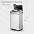 EKO Mirage-T 50 Liter / 13.2 Gallon Touchless Rectangular Motion Sensor Trash Can, Brushed Stainless Steel Finish
