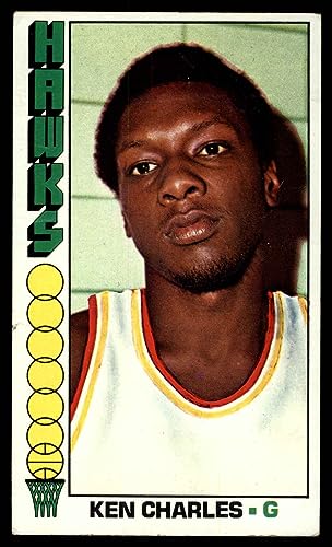 1976 Topps #121 Ken Charles Atlanta Hawks (Basketball Card) GOOD Hawks Fordham University