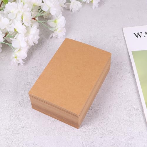 Cartes Postales Vierges Kraft Lisse Lot de 200 pour Correspondance et Écriture