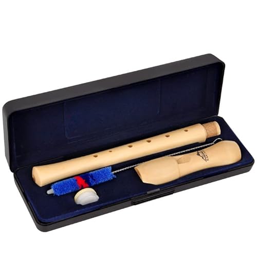 Eastrock Recorder Instrument For Kids Adults Beginners Maple Wood C Key Soprano Recorder German Style 2 Piece With Hard Case, Joint Grease And Cleaning Kit #TOP4