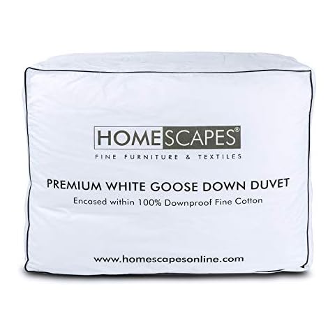 HOMESCAPES Luxury Ethical Goose Down Duvet Cover