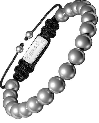 Terahertz Bracelet – 100% Authentic Terahertz Stone Bracelet for Women and Men – Adjustable Size Beaded Jewelry For Perfect Fit