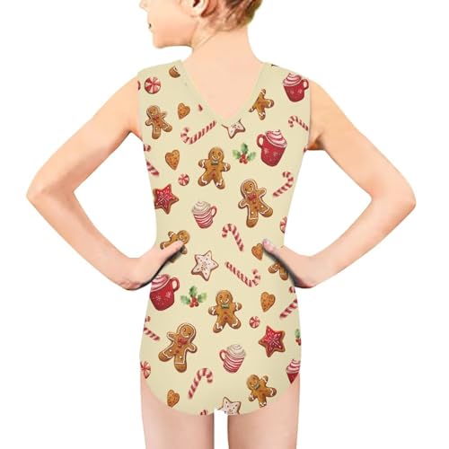 Image of KEIAHUAN Gymnastics Leotards for Girls Sleeveless Bodysuit Dance Leotards Performance Costume